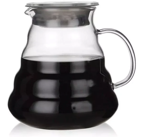 metodo de filtrado Servidor De Café 600ml Con Tapa metodo de filtrado Servidor De Café 600ml Con Tapa