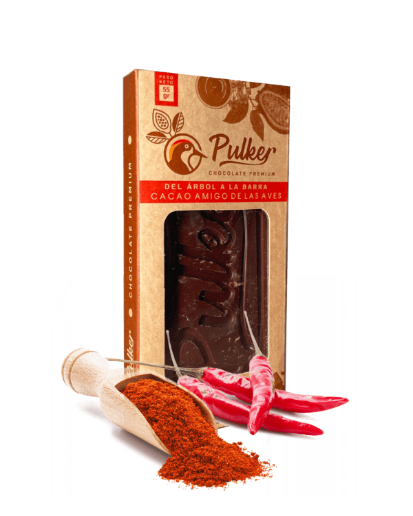 barra de chocolate al 70% PREMIUM ají Biodiverso Café Chocolate y Conservación barra de chocolate al 70% PREMIUM ají Biodiverso Café Chocolate y Conservación